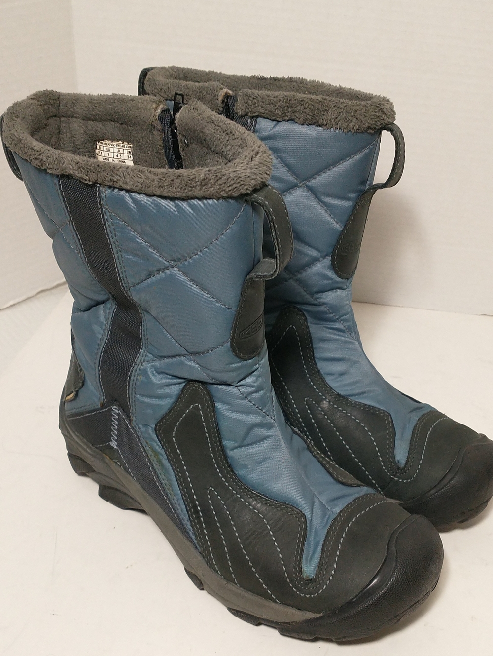 Keen Betty Insulated Winter Boot, Fleece Lined, Waterproof, Blue/Black, Size 7